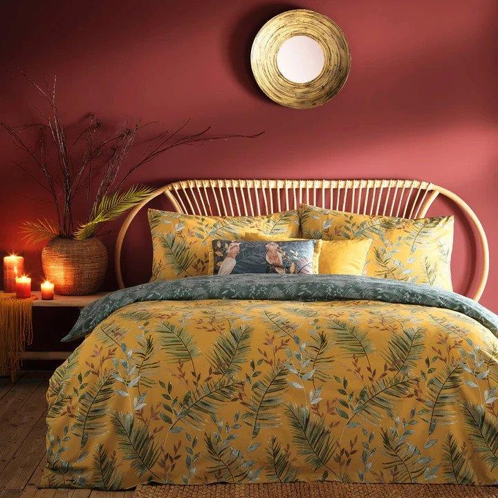 Furn Mazari Exotic Jungle Mustard Duvet Cover Set