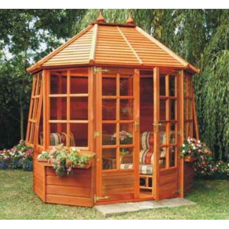 A1 Alconbury Cedar Octagonal Summerhouse