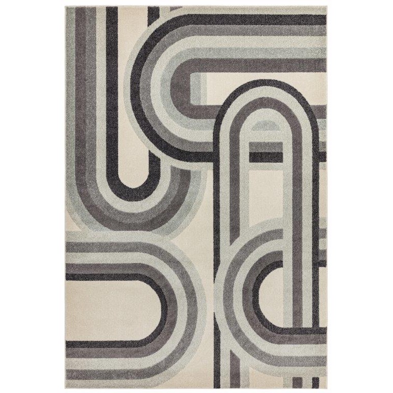 Asiatic Nova Machine Made Rug -Retro (Grey)