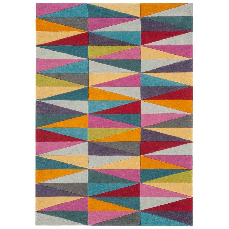 Asiatic Funk Triangles 08 Handmade Rug (Multi-coloured)