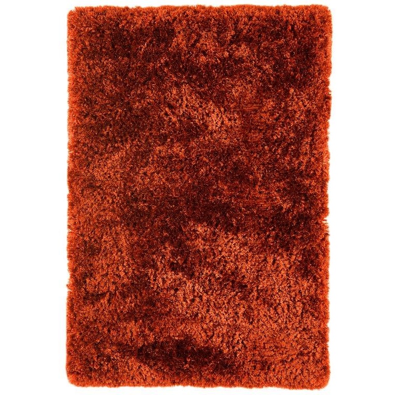 Asiatic Plush Luxury Shaggy Rug - Rust-(Orange/Brown)