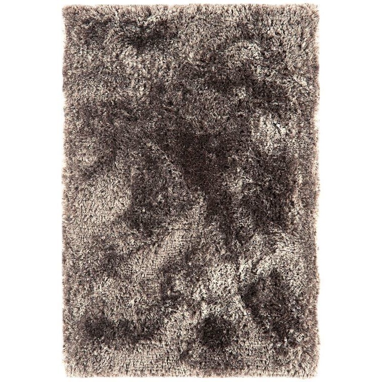 Asiatic Plush Luxury Shaggy Rug - Zinc-(Silver/Grey)