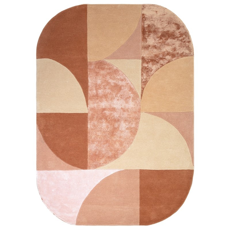 Asiatic Brown Matrix Max78 Oval Hand Made Rug - Earth - 200Cm X 300Cm