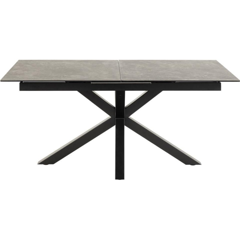 Actona Black Heaven Extending 168Cm/210 Cm Dining Table - Ceramic With Matt Base - 168/210X90x76cm