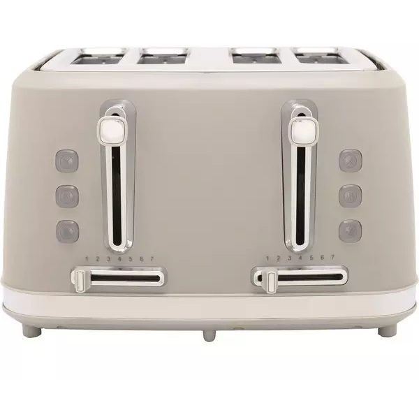 Black & Decker BXTO20080GB 4 Slice Toaster- Grey