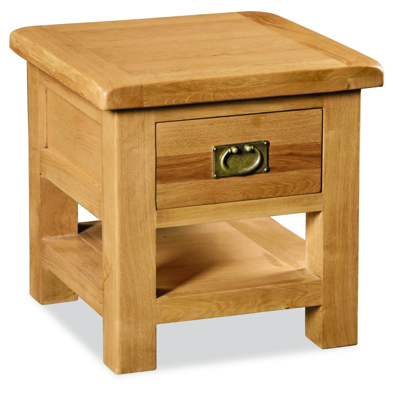Ascot Lamp Table With Drawer