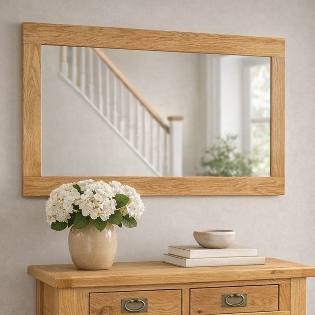 Global Home Ascot Rustic Oak Wall Mirror