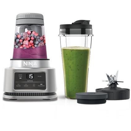 Ninja CB100UK 2-in-1 Foodi Power Nutri Blender with Auto-iQ- Silver