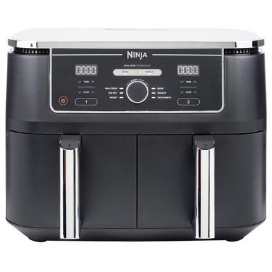 Ninja Foodi AF400UK 9.5L MAX Dual Zone Air Fryer & Dehydrator- Black