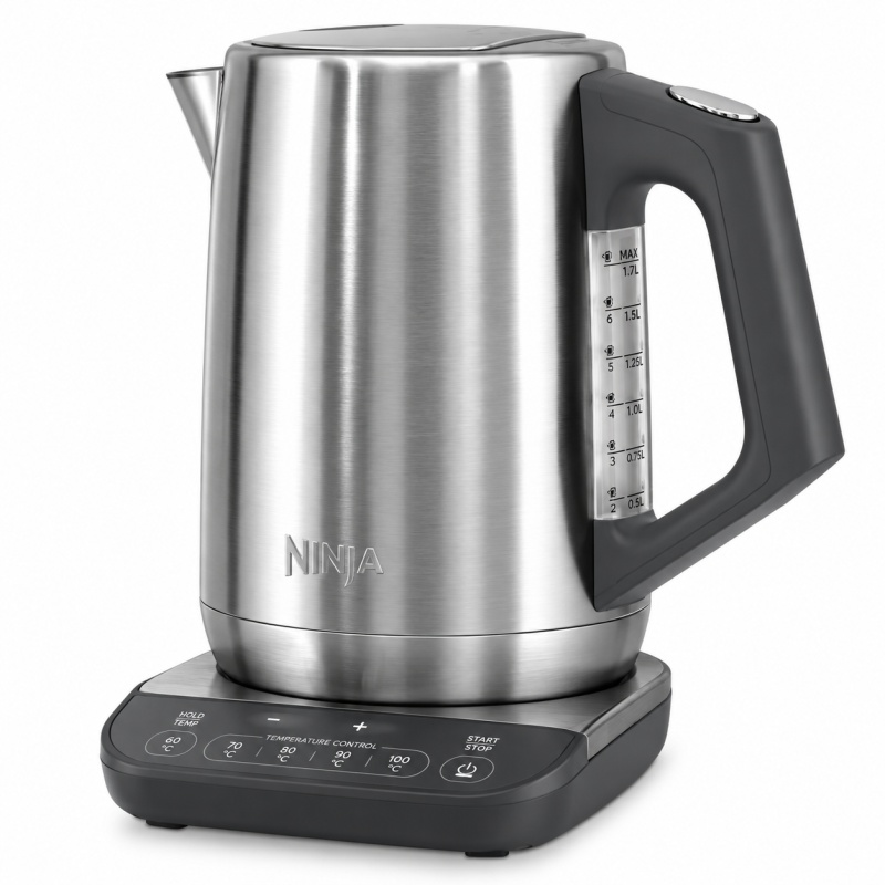 Ninja Ninja KT201UK Perfect Temperature Rapid Boil 1.7L Kettle - Stainless Steel