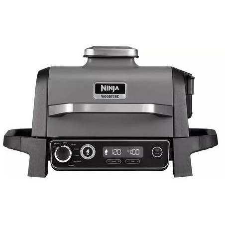 Ninja Light/Salmon Og701uk Woodfire Electric Bbq Grill