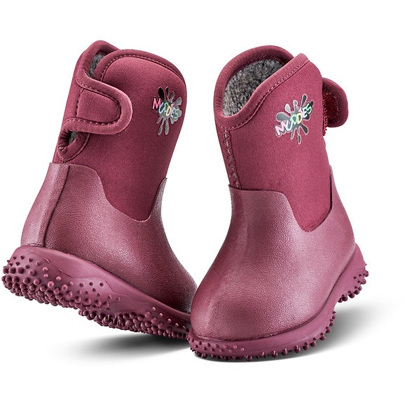 Grubs Muddies Puddle 5.0 Toddlers Wellington Boots - Tawny Red