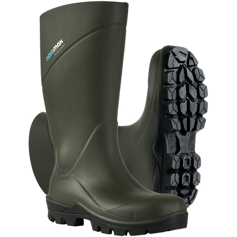 NoraMax S5 Polyurethane Safety Wellington Boots - Green