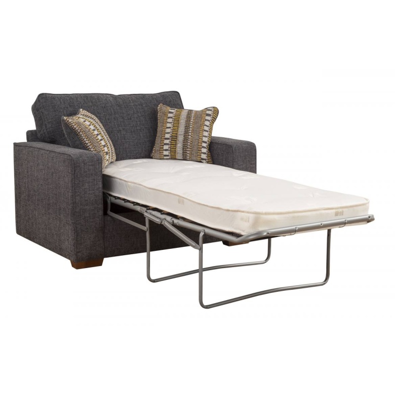 Bertie Standard Back Chair Bed - Fabric Grade A - Deluxe Sprung Mattress