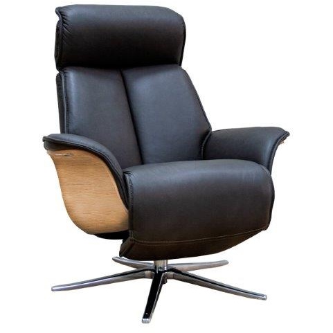 G Plan Ergoform Oslo Power Recliner Chair With Show Wood Panel