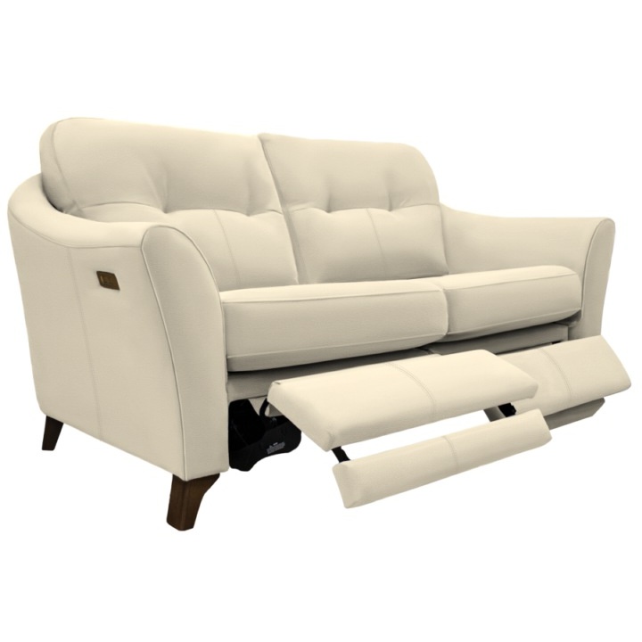 G Plan Hatton Formal Back 2 Seater Sofa With Double Power Footrest