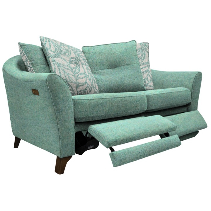 G Plan Hatton Pillow Back 2 Seater Sofa With Double Power Footrest