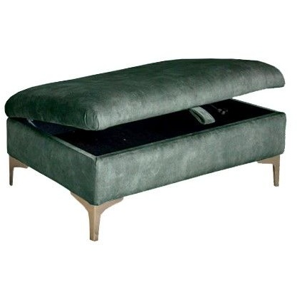 Paulina Fabric Ottoman With Legs
