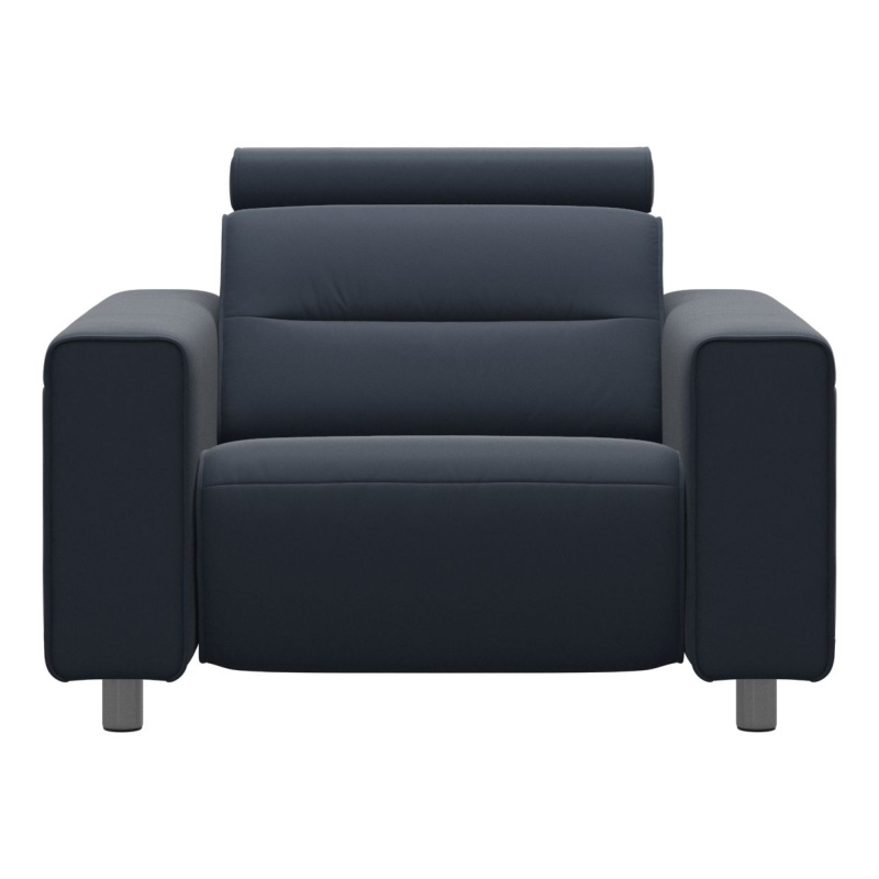 Stressless Emily Power Recliner Chair With Wide Arms - Batick Leather