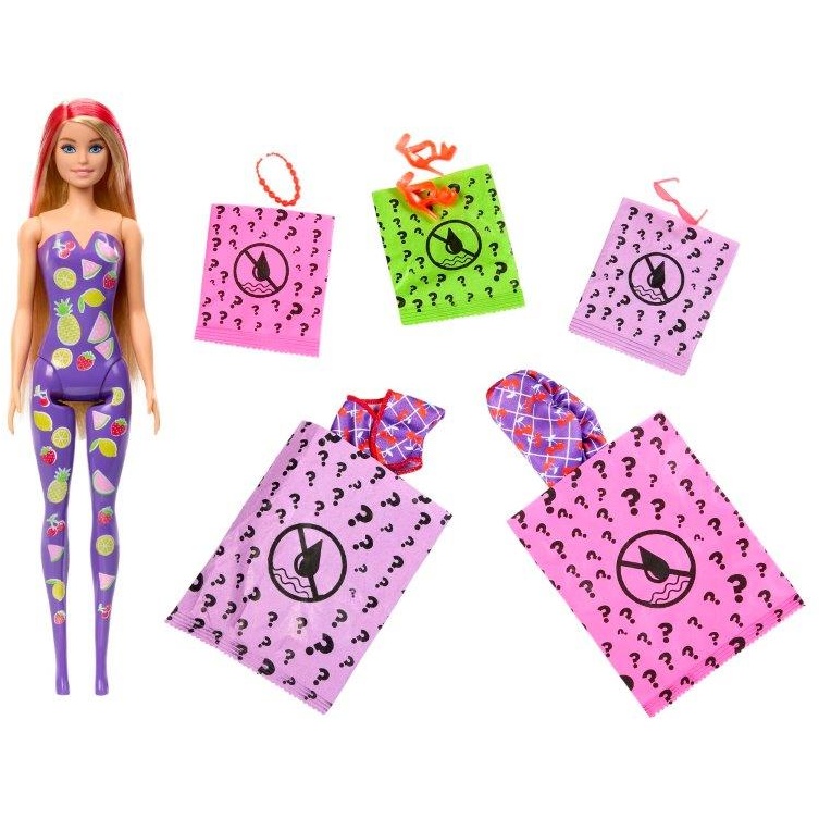 Barbie Color Reveal Dolls And Accessories, Sweet Fruit Series Assortment