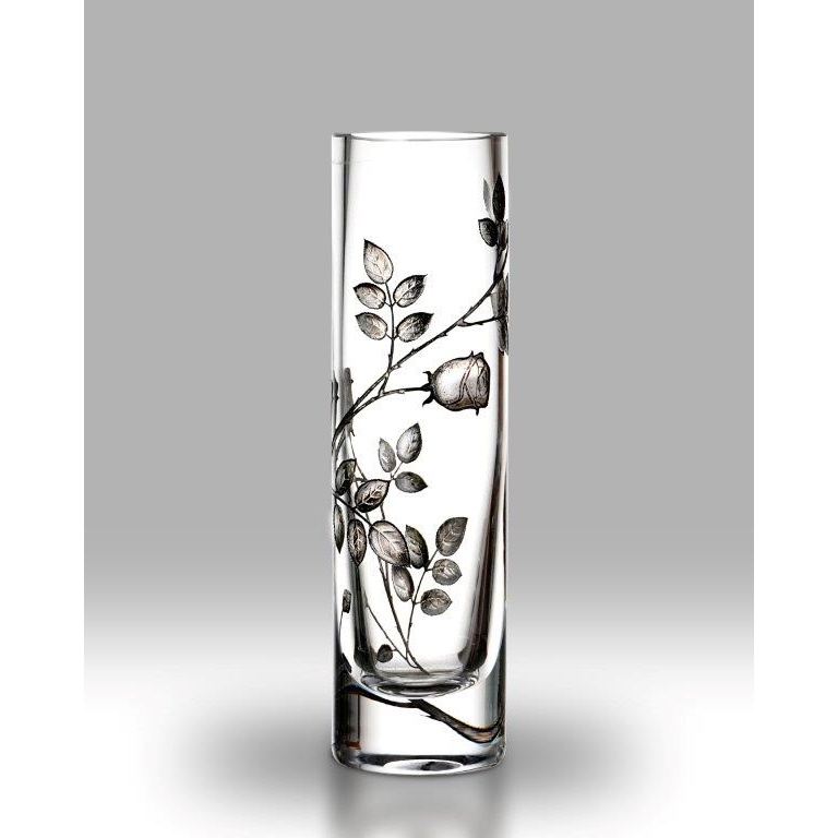 Nobile Forever Rose Silver Bud 19.5cm Vase