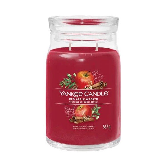 Yankee Candles Red Apple Wreath Signature Large Jar