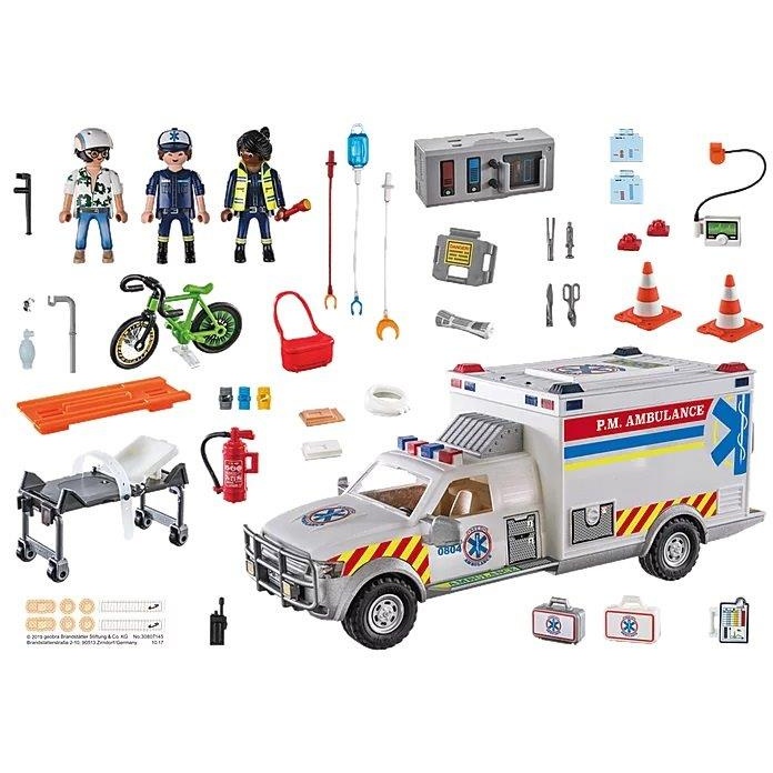 Playmobil 70936 Rescue Vehicles Ambulance with Lights and Sound