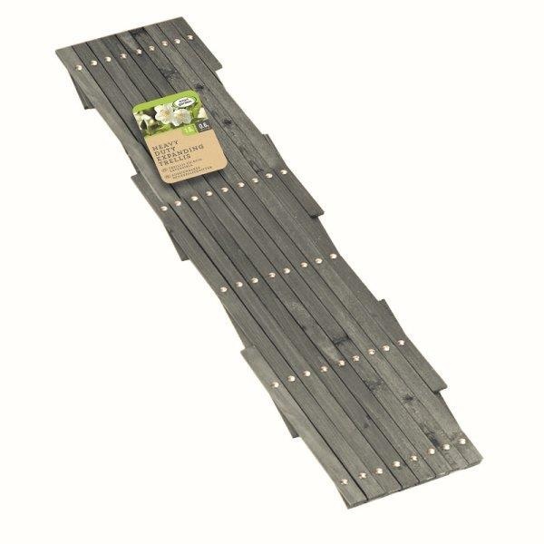 Smart Garden Heavy Duty Expanding Trellis - Slate Grey, 1.8mx0.3m