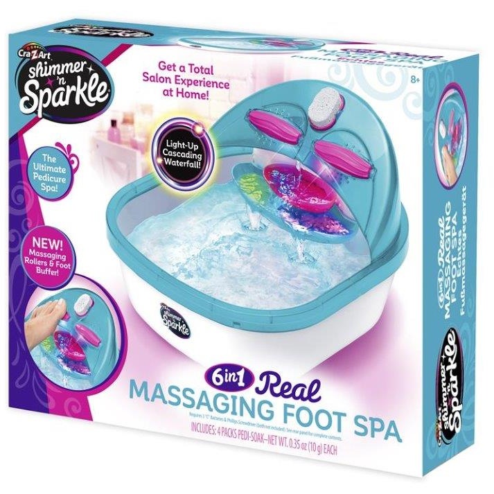 Shimmer 'N Sparkle 6 In 1 Real Massaging Foot Spa