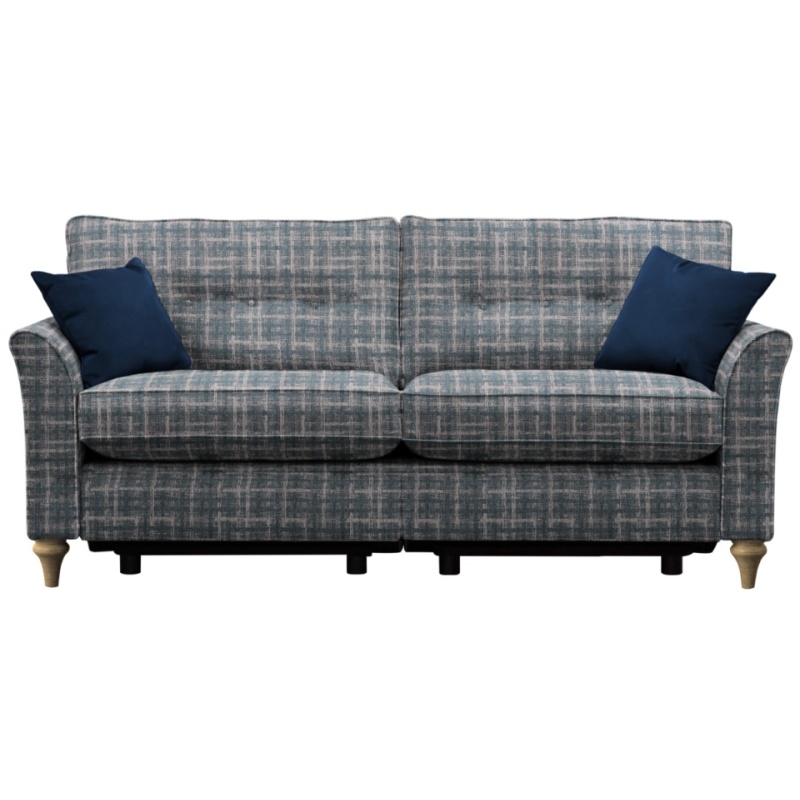 Parker Knoll Hazel Buttoned Back Grand 3 Seater Sofa With Power Footrest
