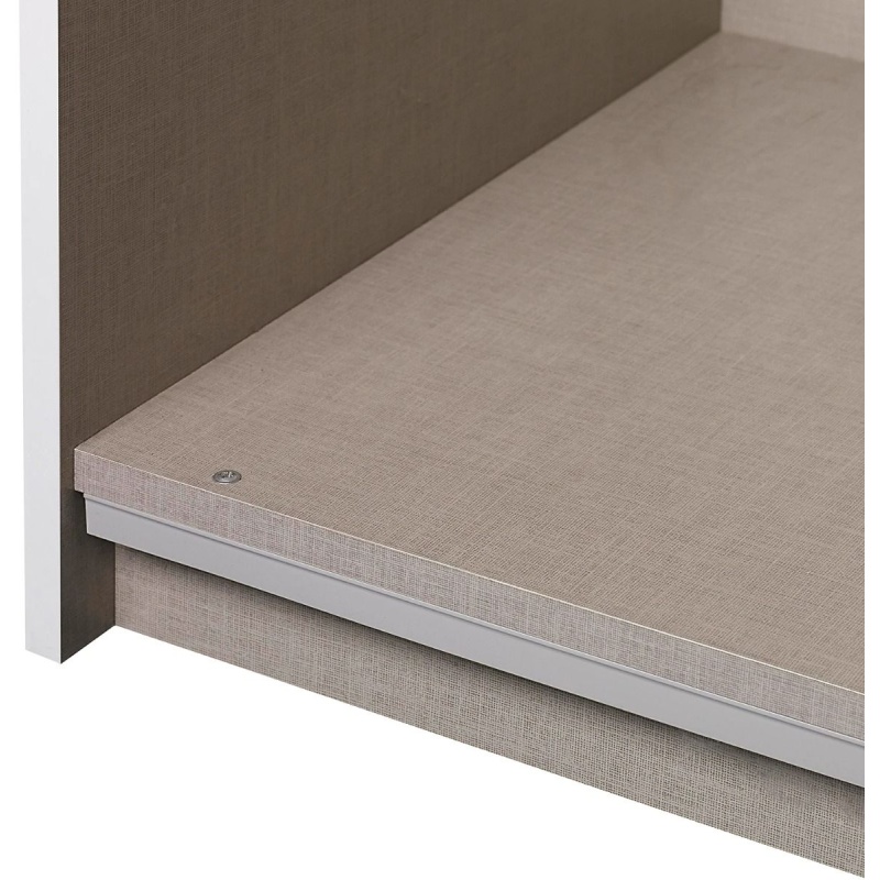 Korbach Stone Grey & Metallic Grey 218cm Sliding Door Wardrobe