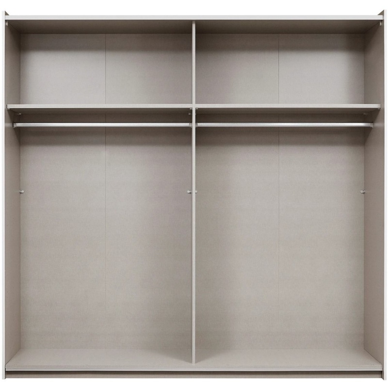 Korbach Stone Grey & Metallic Grey 218cm Sliding Door Wardrobe