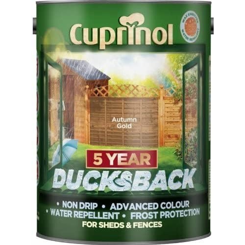 Cuprinol 5 Year Ducksback - Autumn Gold 5L