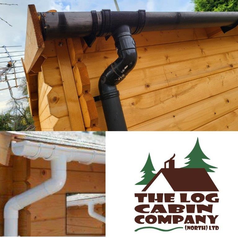 Guttering for Finlandia Log Cabin