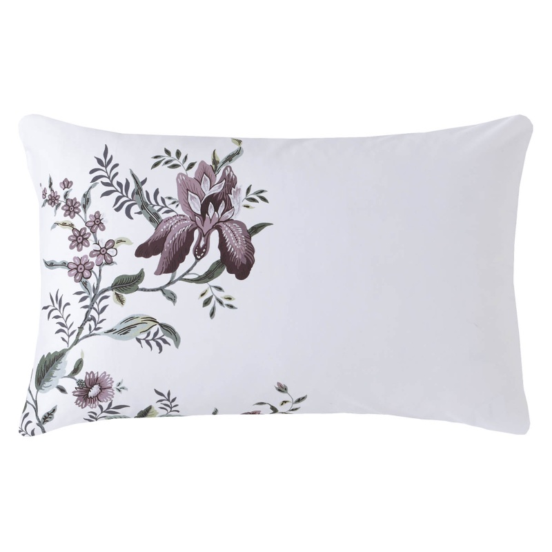 Laura Ashley Editas Garden Pillowcase Pair - Blackberry Purple