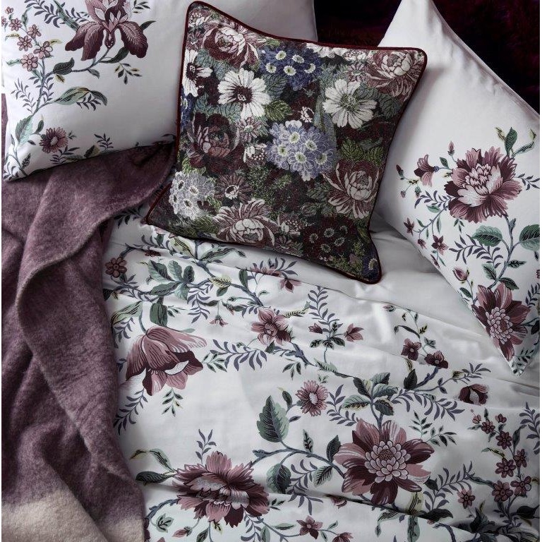 Laura Ashley Honnington Feather Filled Cushion - Blackberry Purple
