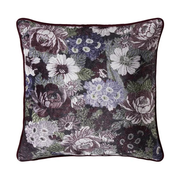 Laura Ashley Honnington Feather Filled Cushion - Blackberry Purple