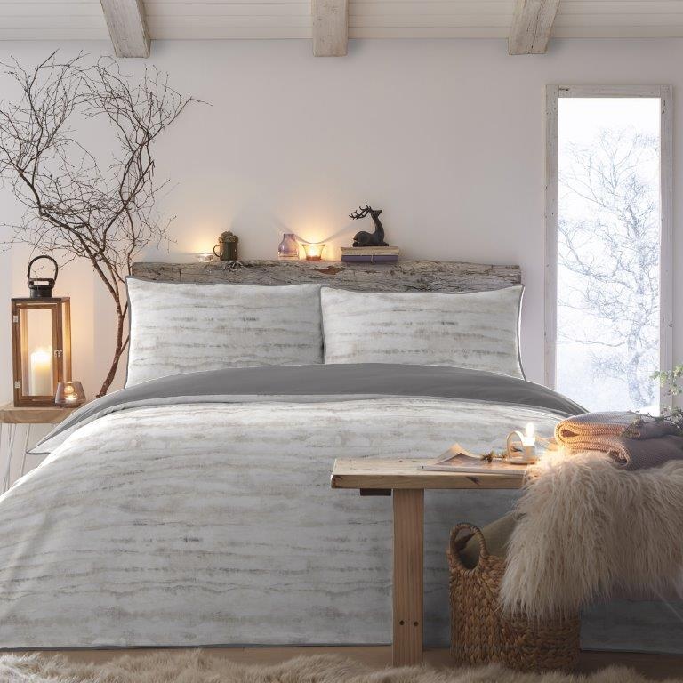 Appletree Appletree Arran Cotton Stone Duvet Set