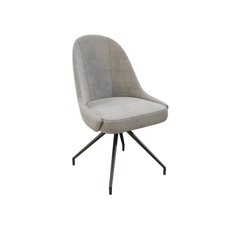 Akante Akante Miami Swivel Dining Chair - Light Grey
