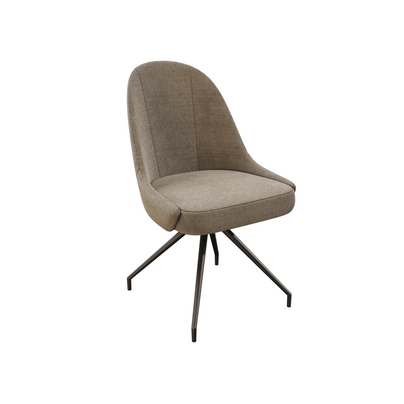 Akante Akante Miami Swivel Dining Chair - Beige