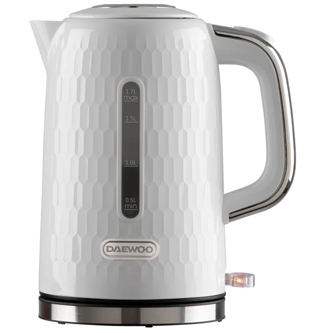 Daewoo SDA2600GE 1.7L Honeycomb Kettle - White