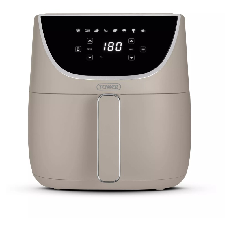 Tower T17127MSH Vortx 6L Digital Air Fryer - Latte