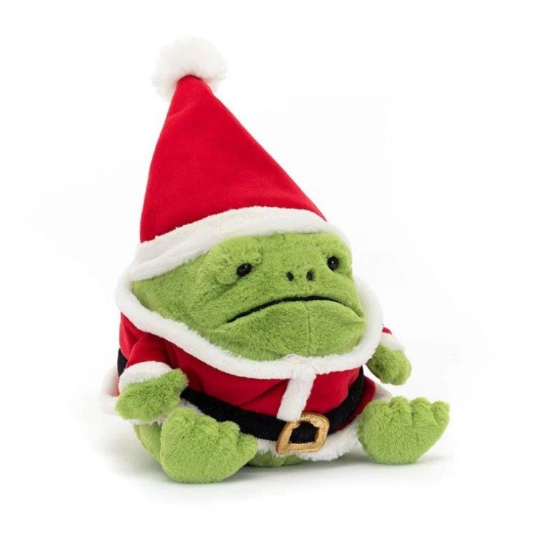 Jellycat Christmas Santa Ricky Rain Frog