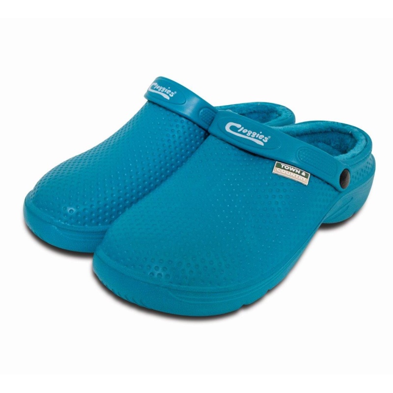 Town & Country Fleecy Garden Cloggies - Teal