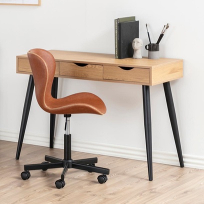 Neptun Oak Office Desk - Matt Wild