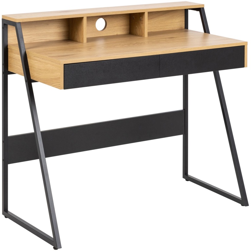 Reece Oak Office Desk - Matt Wild