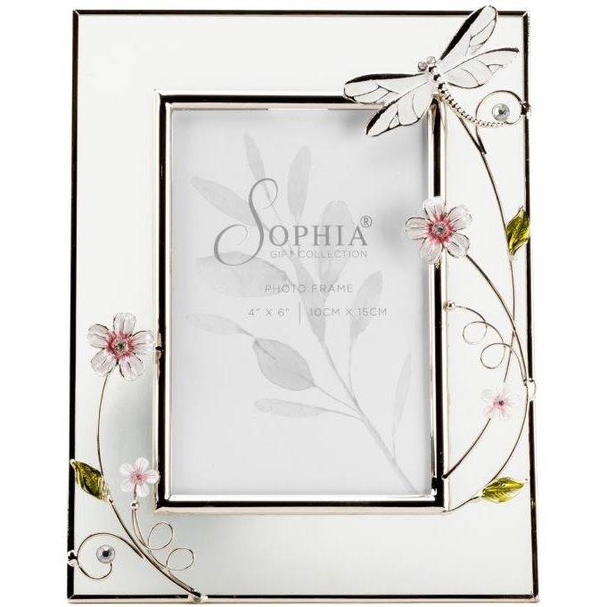 Sophia Glass Dragonfly Photo Frame 5 X 7"