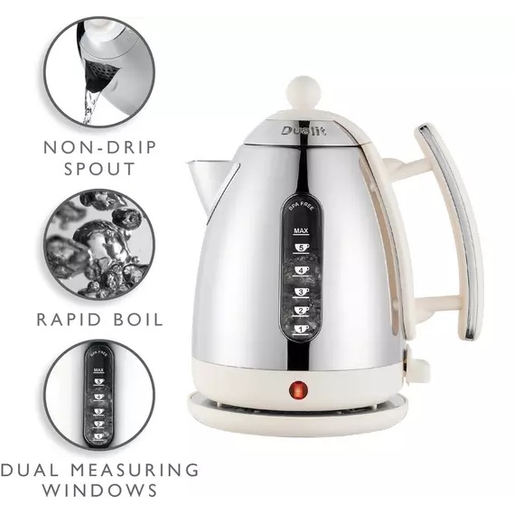 Dualit 72003 Canvas Lite Kettle White Downtown