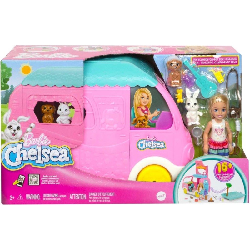Barbie Camper Chelsea 2-in-1 Playset Boxed Set