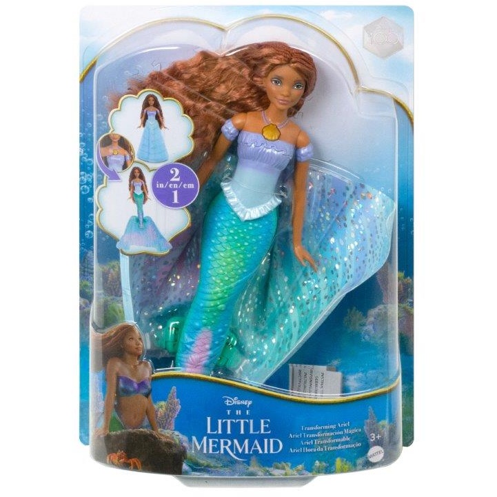 Photos - Doll Disney Princess The Little Mermaid Transforming Ariel  